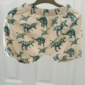 Kate Quinn Blue Dinos 100% Organic Cotton Shorts / Bloomers Size 18-24 months